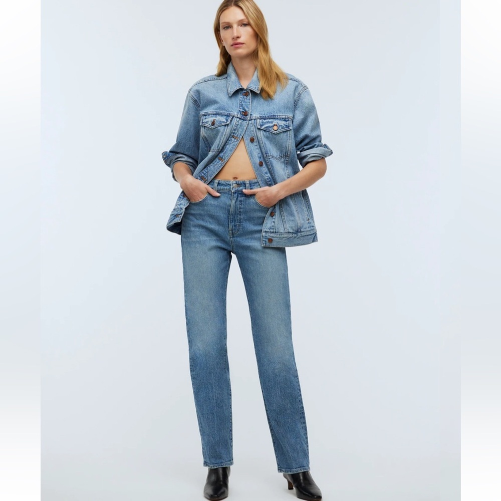 MADEWELL The Tall 90s‎ Straight Jeans in Rondell Wash Normcore Size 27T